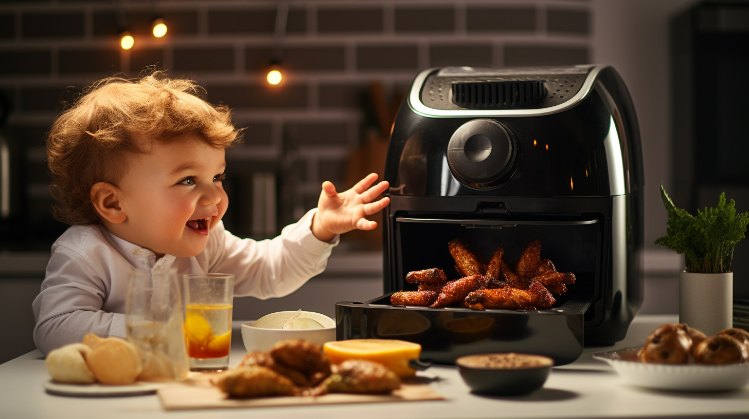Air fryers are easy to use, even a baby could use it